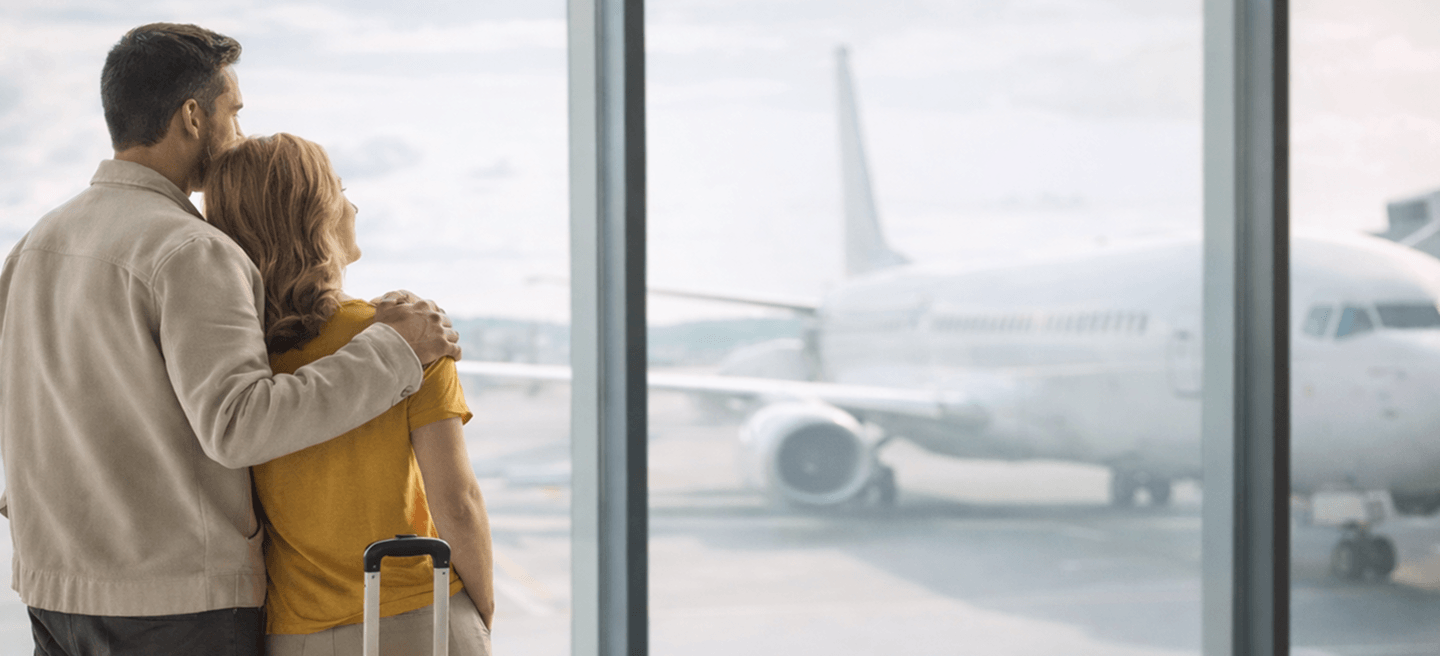 Pessoas no aeroporto